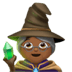 🧙🏾‍♀️ woman mage: medium-dark skin tone display on Apple